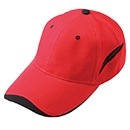 粗磨8片造型波浪帽(紅)